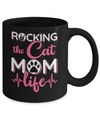 Rocking The Cat Mom Life Mug Coffee Mug | Teecentury.com