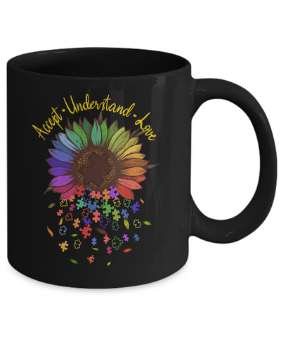 Floral Autism Awareness Daisy Flower For Mom Women Mug Coffee Mug | Teecentury.com