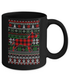 Pit bull Red Plaid Ugly Christmas Sweater Gifts Mug Coffee Mug | Teecentury.com