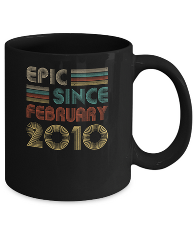 Epic Since February 2010 Vintage 12th Birthday Gifts Mug Coffee Mug | Teecentury.com