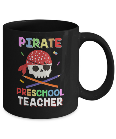 Pirate Preschool Teacher Costume Halloween Mug Coffee Mug | Teecentury.com