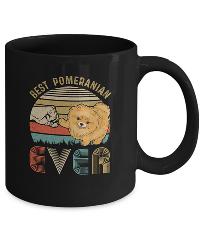 Vintage Best Pomeranian Dad Ever Bump Fit Funny Dad Gifts Mug Coffee Mug | Teecentury.com