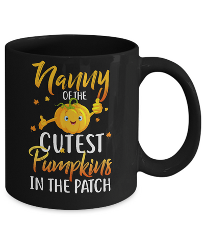 Halloween Nanny Of Cutest Pumpkins In The Patch Mug Coffee Mug | Teecentury.com
