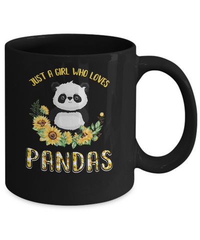 Just A Girl Who Loves Pandas And Sunflowers Mug Coffee Mug | Teecentury.com