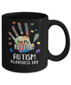 Support Autism Awareness For My Nephew Puzzle Gift Mug Coffee Mug | Teecentury.com