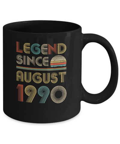 Legend Since August 1990 Vintage 32th Birthday Gifts Mug Coffee Mug | Teecentury.com