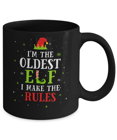 I'm The Oldest Elf Family Matching Funny Christmas Gift Mug Coffee Mug | Teecentury.com