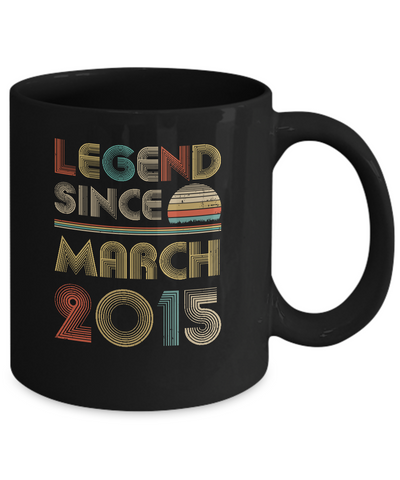 Legend Since March 2015 Vintage 7th Birthday Gifts Mug Coffee Mug | Teecentury.com