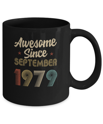 Awesome Since September 1979 Vintage 43th Birthday Gifts Mug Coffee Mug | Teecentury.com