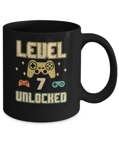 Level 7 Unlocked Video Gamer 7th Birthday Gift Mug Coffee Mug | Teecentury.com