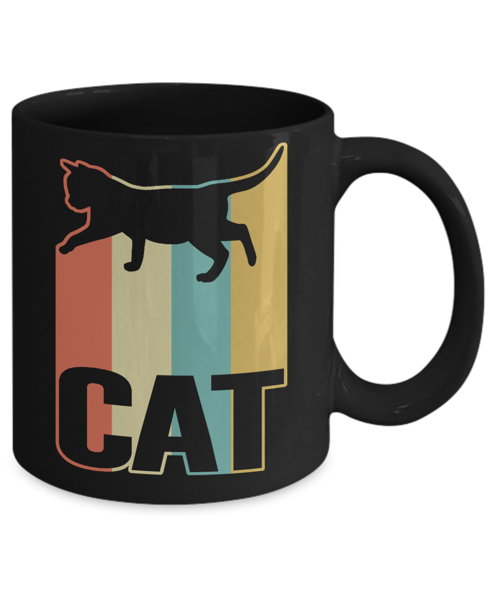 Classic Vintage Retro Style Cat Mug Coffee Mug | Teecentury.com