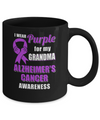 I Wear Purple For My Grandma Alzheimer's Awareness Mug Coffee Mug | Teecentury.com