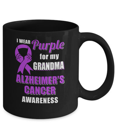 I Wear Purple For My Grandma Alzheimer's Awareness Mug Coffee Mug | Teecentury.com
