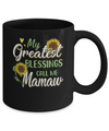 My Greatest Blessings Call Me Mamaw Sunflower Gifts Mug Coffee Mug | Teecentury.com