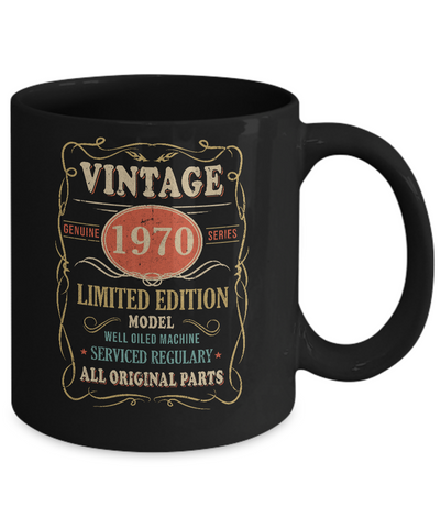 Vintage 1970 52th Birthday All Original Parts Gift Mug Coffee Mug | Teecentury.com