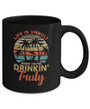Vintage Life Is Unruly When You're Drinkin' Truly Mug Coffee Mug | Teecentury.com