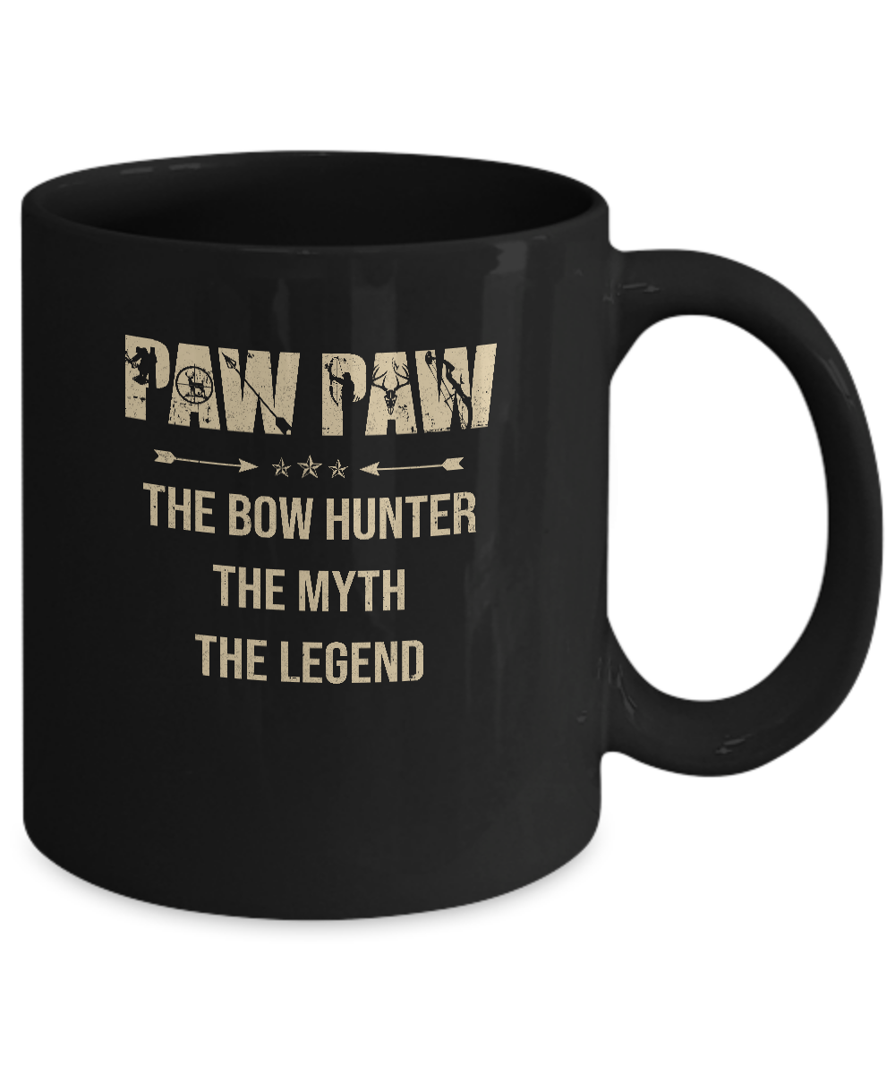 PawPaw The Bow Hunter The Myth The Legend Funny Hunting Mug Coffee Mug | Teecentury.com