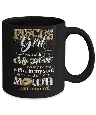 I'm A Pisces Girl Lipstick February March Funny Zodiac Birthday Mug Coffee Mug | Teecentury.com