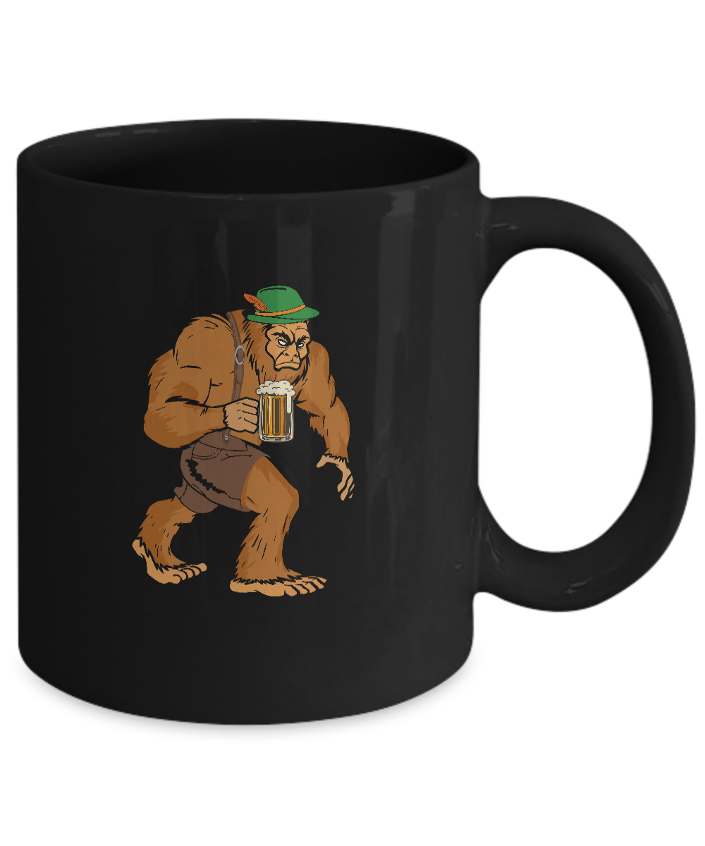 German Bigfoot Drinking Beer Funny Oktoberfest 2019 Mug Coffee Mug | Teecentury.com