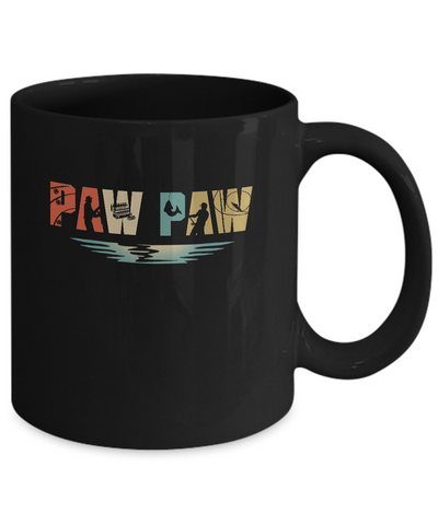 Vintage Fishing Paw Paw Father's Day Gift Mug Coffee Mug | Teecentury.com