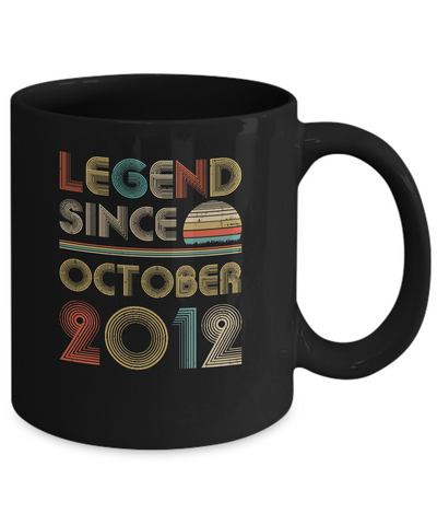 Legend Since October 2012 Vintage 10th Birthday Gifts Mug Coffee Mug | Teecentury.com