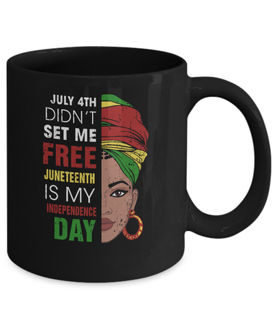 Juneteenth Is My Independence Day Not July 4Th Mug Coffee Mug | Teecentury.com