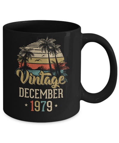 Retro Classic Vintage December 1979 43th Birthday Gift Mug Coffee Mug | Teecentury.com