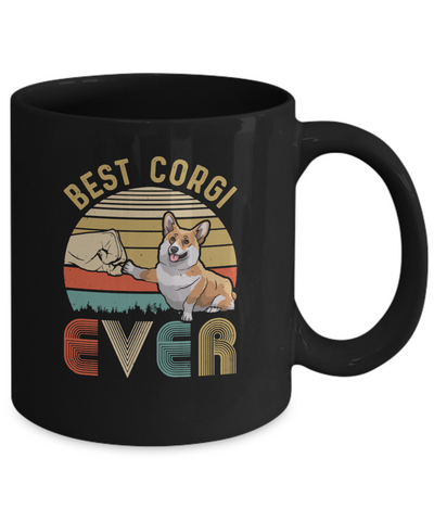 Vintage Best Corgi Dad Ever Bump Fit Funny Dad Gifts Mug Coffee Mug | Teecentury.com