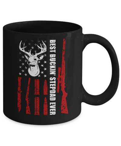 Best Buckin' Stepfather Ever Deer Hunting Stepdad Fathers Day Mug Coffee Mug | Teecentury.com
