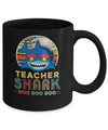 Retro Vintage Teacher Shark Doo Doo Doo Mug Coffee Mug | Teecentury.com