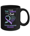 Suicide Prevention I Wear Teal And Purple For My Aunt Mug Coffee Mug | Teecentury.com