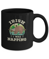 Saint Patrick's Day Irish I Was Napping Sloth For Kids Mug Coffee Mug | Teecentury.com