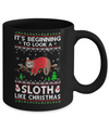 It's Beginning To Look A Sloth Like Christmas Sweater Mug Coffee Mug | Teecentury.com