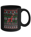 Giraffe Red Plaid Ugly Christmas Sweater Funny Gifts Mug Coffee Mug | Teecentury.com