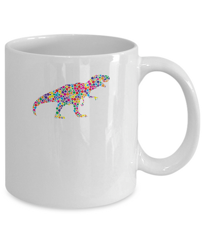 Dot T-Rex Dinosaur Lovers International Dot Day Mug Coffee Mug | Teecentury.com