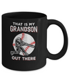 That's My Grandson Out There Baseball Grandma Papa Mug Coffee Mug | Teecentury.com