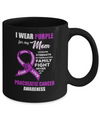 Pancreatic Cancer I Wear Purple For My Mom Son Daughter Mug Coffee Mug | Teecentury.com