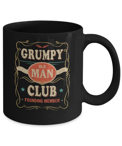 Papa Grumpy Old Man Club Founding Member Fathers Day Mug Coffee Mug | Teecentury.com