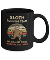Vintage Sloth Running Team Funny For Men Women Mug Coffee Mug | Teecentury.com