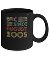 Epic Since August 2005 17th Birthday Gift 17 Yrs Old Mug Coffee Mug | Teecentury.com