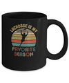 Lacrosse Is My Favorite Season Vintage Mug Coffee Mug | Teecentury.com