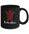 Red Godmother Bear Buffalo Plaid Family Christmas Pajamas Mug Coffee Mug | Teecentury.com