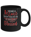 Red Plaid Funny Being A Mimi Doesn't Make Me Old Mug Coffee Mug | Teecentury.com