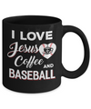 I Love Jesus Coffee & Baseball Mug Coffee Mug | Teecentury.com