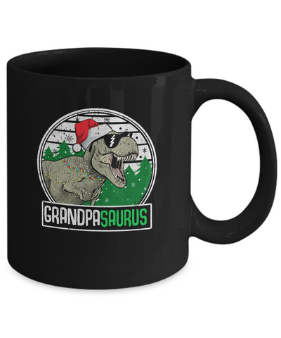 Grandpasaurus Grandpa Dinosaur T-Rex Family Christmas Mug Coffee Mug | Teecentury.com