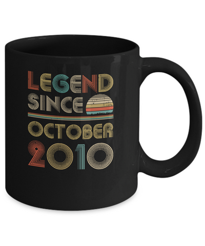 Legend Since October 2010 Vintage 12th Birthday Gifts Mug Coffee Mug | Teecentury.com