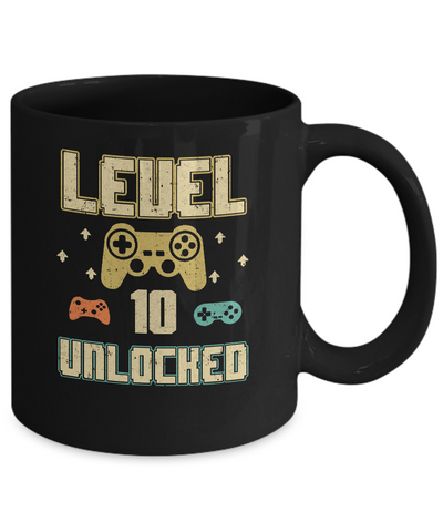 Level 10 Unlocked Video Gamer 10th Birthday Gift Mug Coffee Mug | Teecentury.com