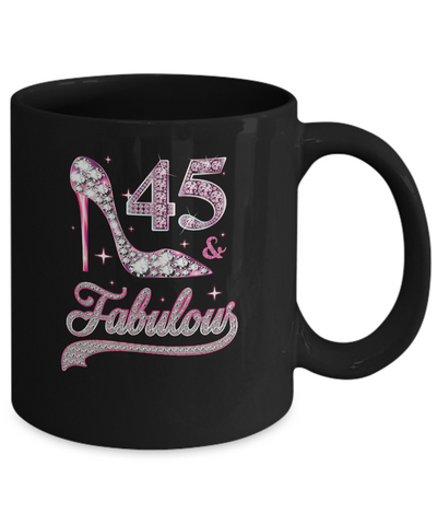 45 And Fabulous 45 Years Old 1977 45th Birthday Gift Mug Coffee Mug | Teecentury.com