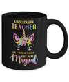 Kindergarten Teacher Cute Magical Unicorn Gift Mug Coffee Mug | Teecentury.com