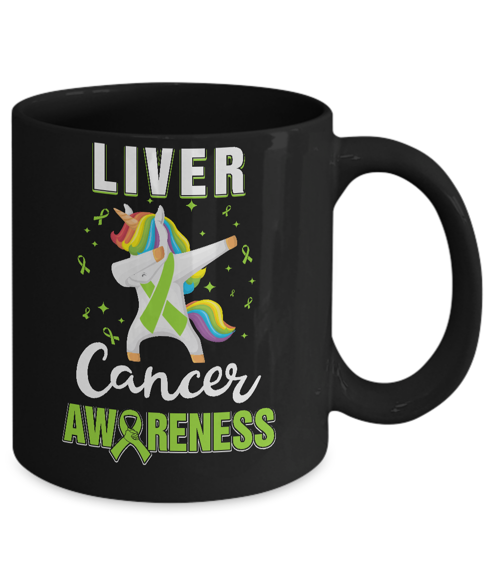 Inspirational Liver Cancer Awareness Unicorn Support Mug Coffee Mug | Teecentury.com